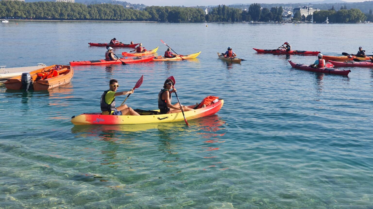 Nettoyage du lac Canoë Kayak Club Annecy